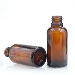 Brown Essential Oil Glass Dropper Bottles Block Light 30ml Amber Bottles With Dropper