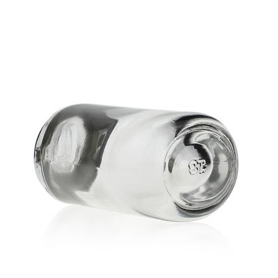 Private Label Design Serum Essential Oil Round Glass Dropper Bottle With Childproof Cap Pop Used Cosmetic Packaging S055