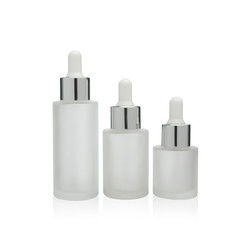 High Quality Frosted 30ml Face Serum Glass Dropper Bottle  For Skin Care