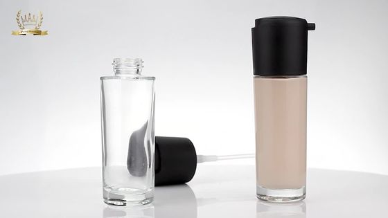 Wholesale Custom 30ml Special Pump Cosmetic Liquid Foundation Bottle With Pump