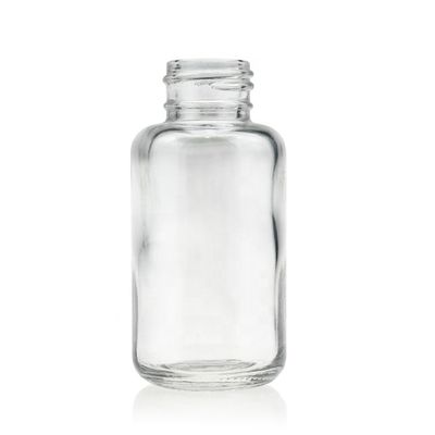 Custom MSDS Foundation Glass Bottle Empty 50ml Clear Glass Bottles