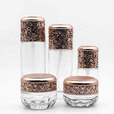 Transparent 40ml-120ml Cream Jars Cosmetic Packaging Containers 30g 50g
