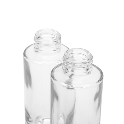 30ml Empty Lotion Bottle Transparent Foundation Glass Serum Lock Pump Bottle