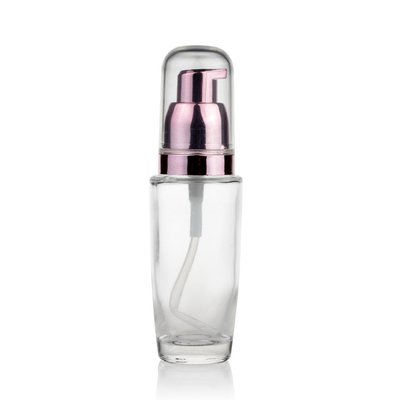 30ml Cosmetic Packaging Liquid Foundation Glass Bottle With Pump