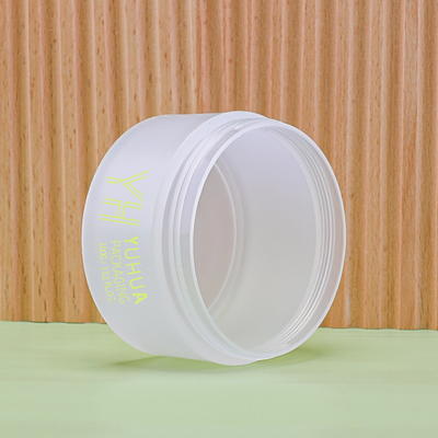 100g Double Wall Plastic Packaging Jars With Green Screw Top Cap Samll Spoon