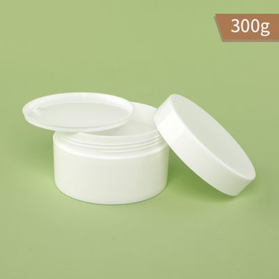 300g 10.58oz Single Wall PP Cream Jar With White Cap