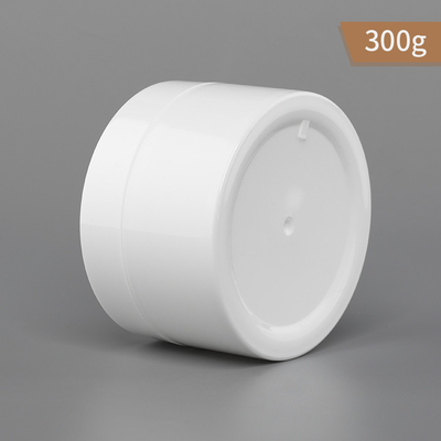 300g 10.58oz Single Wall PP Cream Jar With White Cap