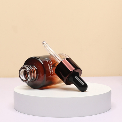 Essential Oil Glass Dropper Bottles Custom Painting 30ml Empty Skin Care