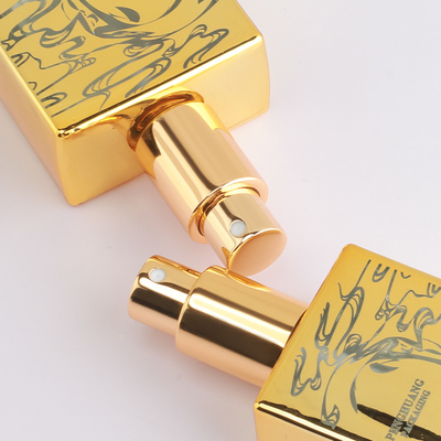 15ml 50ml 120ml Glossy Golden Serum Glass Bottle Spray Perfume Oil Pakcaging