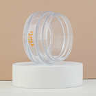 Orange PET Plastic Jar Color Round Flat Cap Cream Lotion Packaging 30g