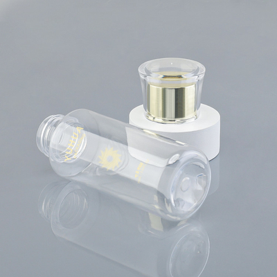 75ML Empty Plastic Bottle For Serum Toner Screw Cap Round Shape