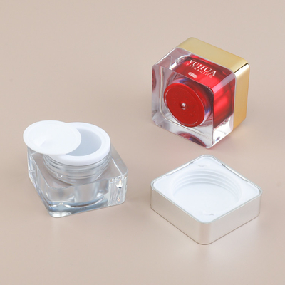 5g 10g Acrylic Square Cream Pot Jar For Skincare Packaging