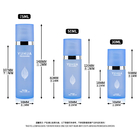 Wholesale frosted blue 30 ml 50 ml 75 ml airless bottle pump