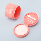 MSDS PET Flip Top Cosmetic Jar For Makeup Toner Cotton Pads