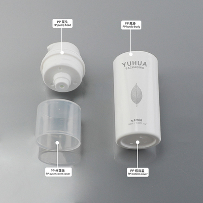 Custom Plastic Packaging Bottles 15ml 30ml 50ml White Airless Bottles