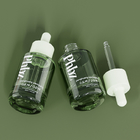 OEM 30ML 1oz Luxury Glass Dropper Bottles Green Serum Bottle