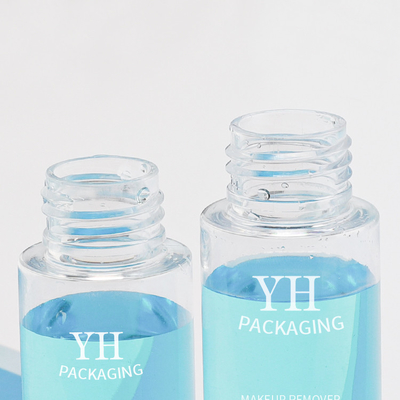 50ml 60ml Makeup Removal PET PP Plastic Packaging Bottles With Press Pump Samll Size