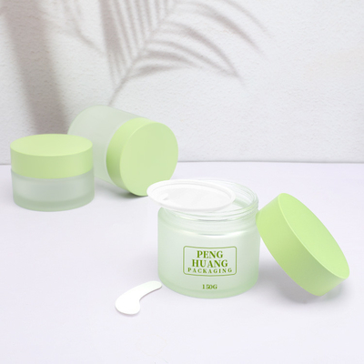 Frosted Screw Cap Glass Cosmetic Jar For Face Cream 800g to 200g