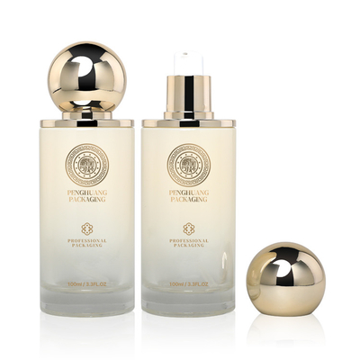 OEM Luxury Cosmetic Packaging Set With Round Ball Cap 150ml