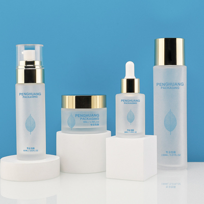 OEM Luxury Cosmetic Packaging Set With Round Ball Cap 150ml