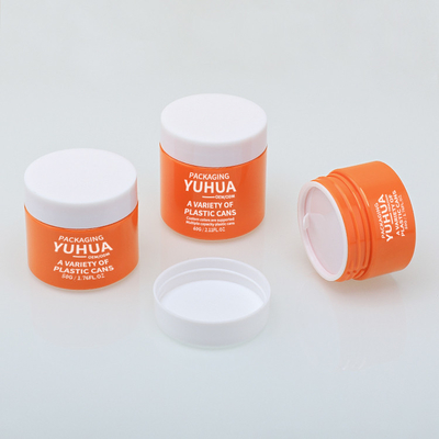 Smooth Surface Plastic Cream Jar 30g 50g 60g 80g Plastic Jar With Lid