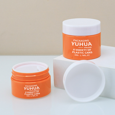 Smooth Surface Plastic Cream Jar 30g 50g 60g 80g Plastic Jar With Lid