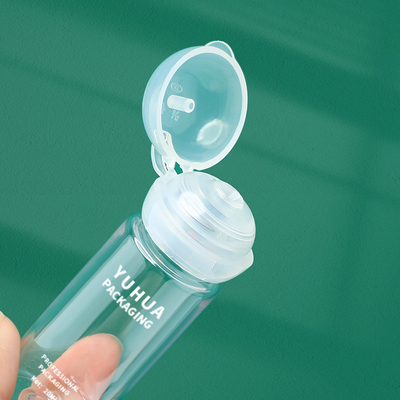 30ml PET Cosmetic Bottle Travel Sample Size Flip Cap Bottle For Skincare