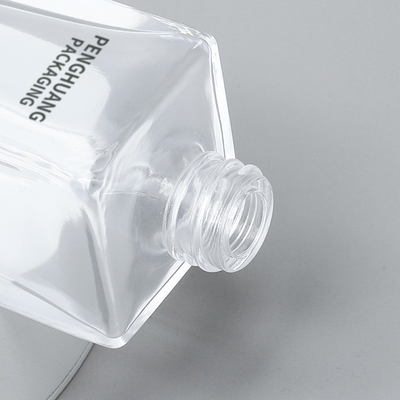 YUHUA Serum Dropper Bottles Custom Logo Square Clear Hair Oil Glass Dropper Bottle 1oz 30ml 50ml