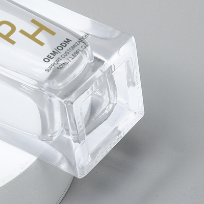OEM ODM 1oz 30ml 50ml Custom Square Glass Serum Dropper Bottles With Logo
