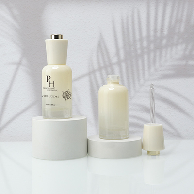 OEM ODM Hair Oil Serum Bottle With Glass Dropper 30ml 1oz Cosmetic Packaging Container