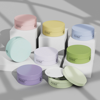 Custom Logo 100G Glass Jars For Face Cream Body Scrub Facial Mask With Lid