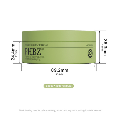 Custom Logo 100G Glass Jars For Face Cream Body Scrub Facial Mask With Lid