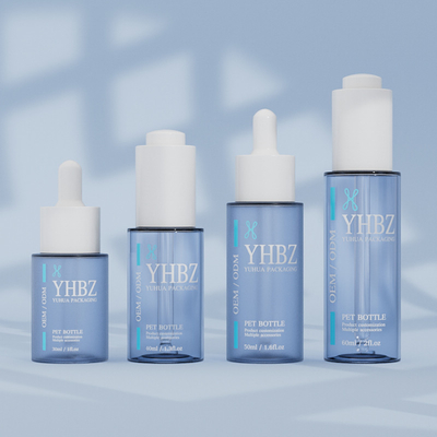 30ml 40ml 50ml 60ml Pet Plastic Serum Dropper Bottles For Skincare Packaging