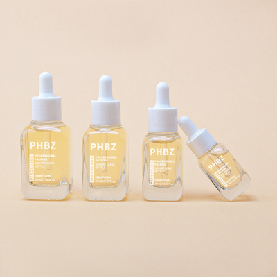 Customized Skincare Packaging Oil Serum Bottle With Dropper Cap Clear Dropper Bottle
