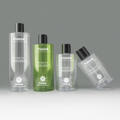 Customizable Plastic Disc Top Cap Bottle  For Shower Gel And Hair Conditioner