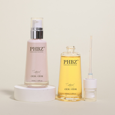 Cosmetic Packaging Container 50ml Empty Liquid Foundation Bottles With Pump Cap