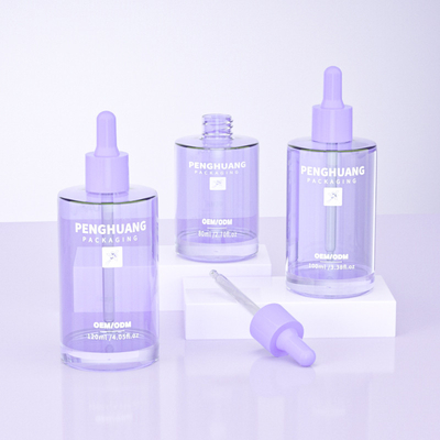 Luxury Cosmetic Packaging Container 80ml 100ml 120ml Large Capacity Serum Dropper Bottle