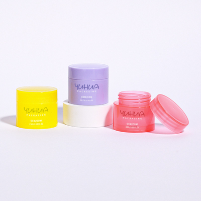 Custom Logo Plastic Packaging Jars 5g 10g 15g Lip Balm Jar With Lid