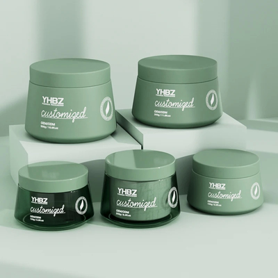 Matte Plastic Cream Jar 150ml 250ml 350ml 500ml Empty Cream Containers