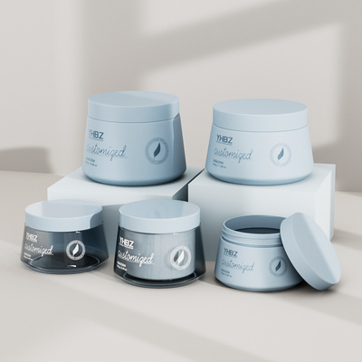 Matte Plastic Cream Jar 150ml 250ml 350ml 500ml Empty Cream Containers