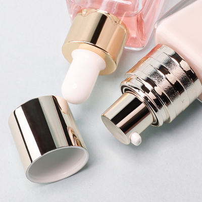 Square Stransparent Foundation Glass Bottle 15ml Sample Size Cosmetic Lotion Bottle