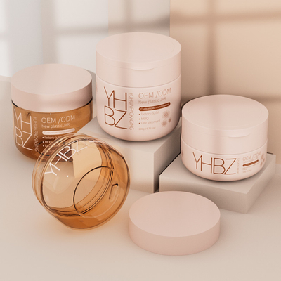 Body Butter Container 100g 200g Customized Plastic Cream Jar With Screw Cap