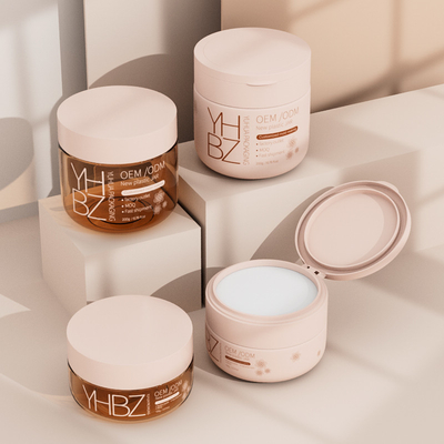 Body Butter Container 100g 200g Customized Plastic Cream Jar With Screw Cap