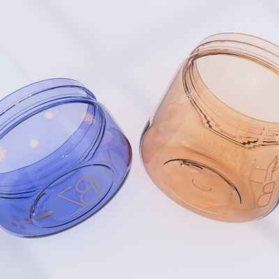 Body Butter Container 100g 200g Customized Plastic Cream Jar With Screw Cap