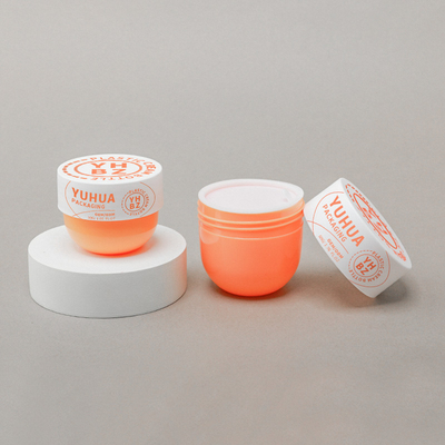 30ml 50ml Plastic Cosmetic Jar Eco Friendly Pp Body Butter Cream Jar With Flip Cap Jar