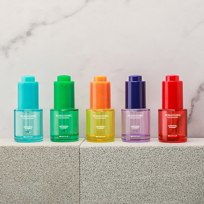 Custom 20ml Luxury Essential Oil Glass Bottle Packaging Serum Bottle With Dropper