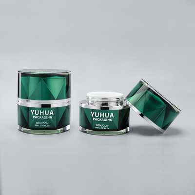 Round Shape Plastic Cream Jar for Customized Beauty Packaging Solutions
