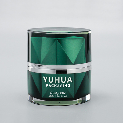 Round Shape Plastic Cream Jar for Customized Beauty Packaging Solutions