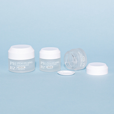 Factory Direct Cream Glass Jars 5-100g Skincare Packaging Container Glass Cosmetic Jar