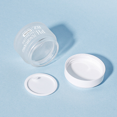 Factory Direct Cream Glass Jars 5-100g Skincare Packaging Container Glass Cosmetic Jar